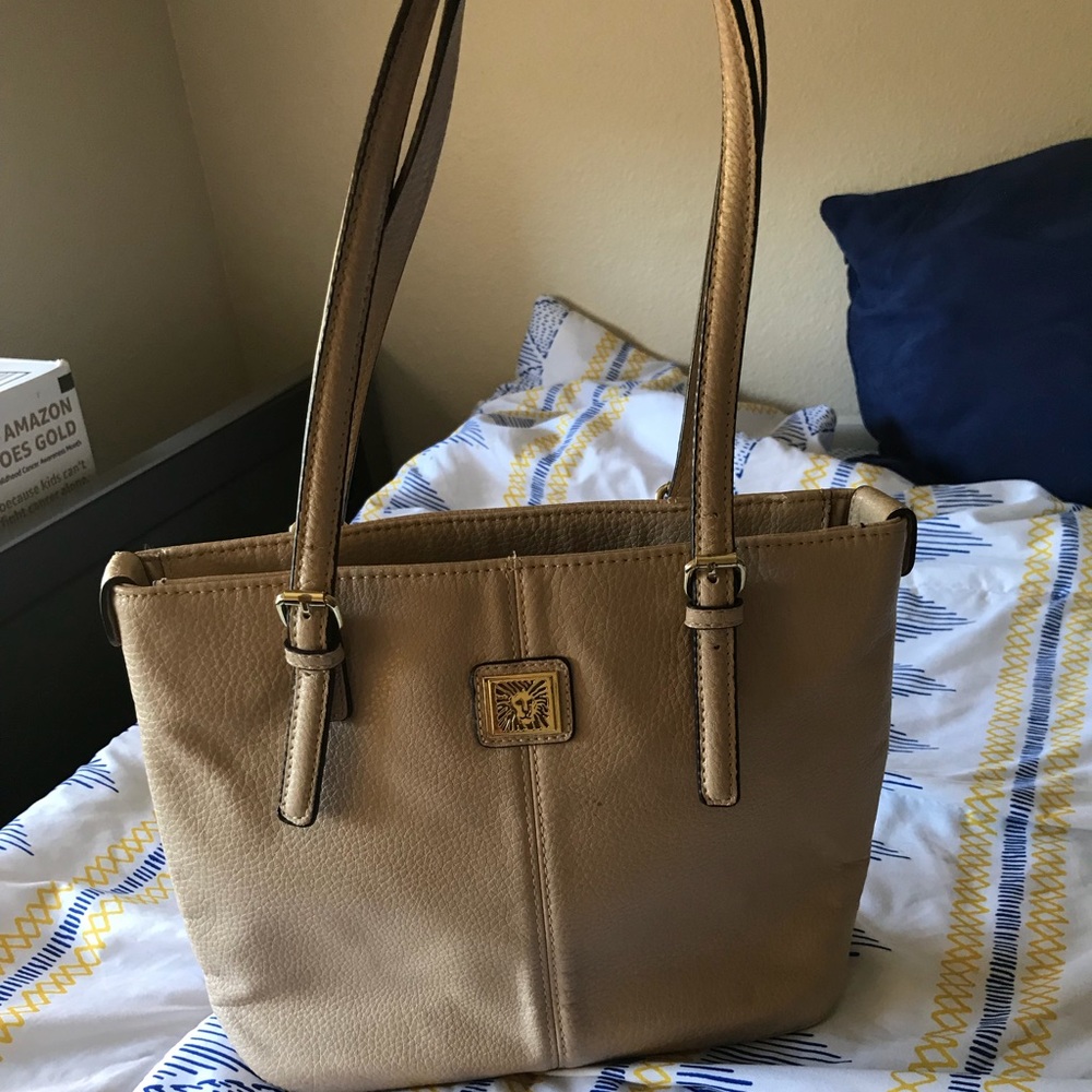 Beige cute little bag